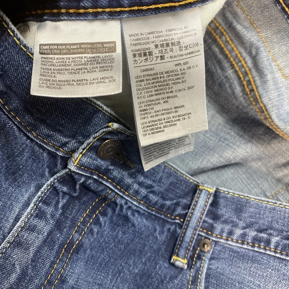 Levis 569 Mens Jean Shorts Size 40 Medium Wash Blue Jorts